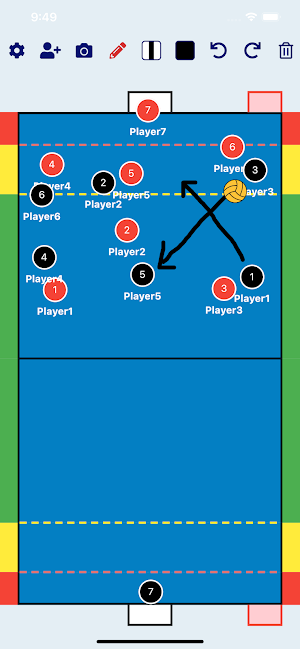 Water Polo Tactic Board Screenshot 1