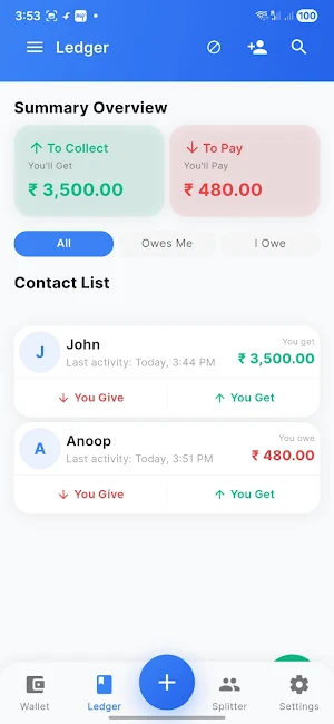 Pocket Hisaab: Expense Tracker Screenshot 2