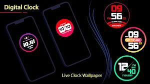 Digital Clock Live Wallpaper Screenshot 3