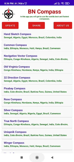 BN Compass Screenshot 1