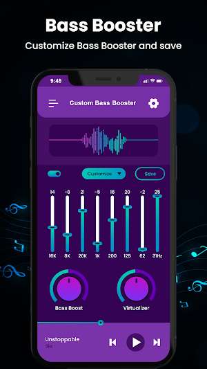 Music Equalizer & Bass Booster Screenshot 1