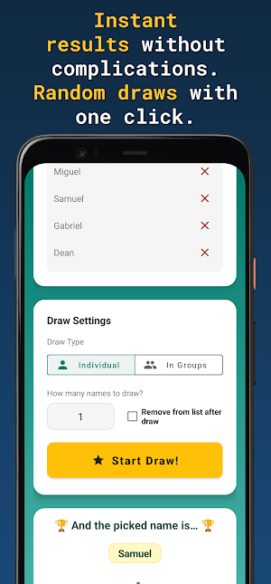 Name Picker & Group Maker Screenshot 2