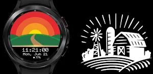 Watch Face Village Wear Os Screenshot 1