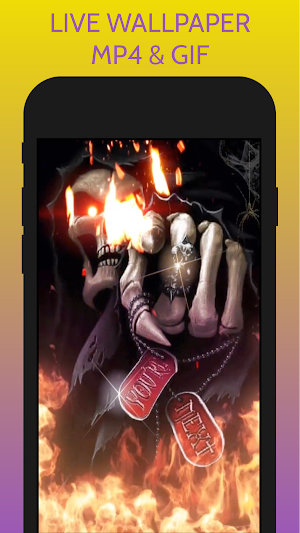 Rock Skull Live Wallpaper Screenshot 0