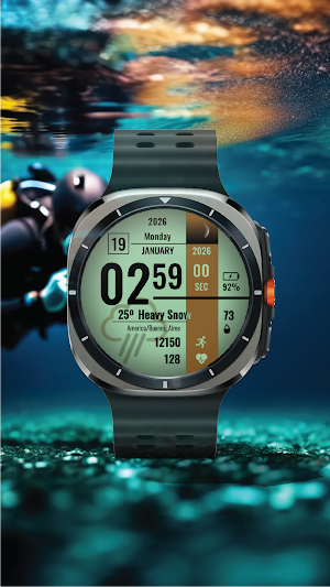 Industrial Data Watch Face Screenshot 2