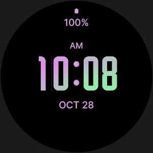 Pink Orchid Modern Watch Face Screenshot 3