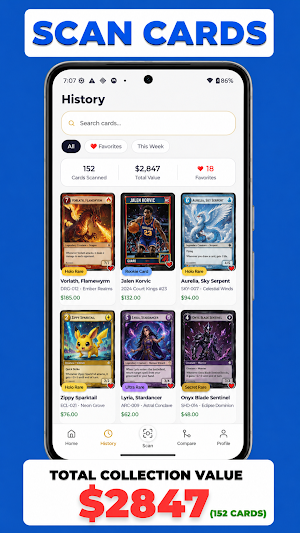 Card Identifier : Scan & Value Screenshot 1