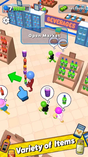 Super Mart Saga: Idle Arcade Screenshot 1