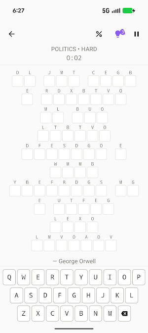 Cryptogram - Word Puzzle Game Screenshot 1