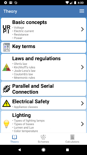 Electrical engineering handbook Screenshot 0