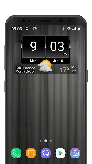 3D Flip Clock Theme Pack 01 Screenshot 0