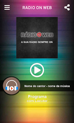 Rádio on web Screenshot 0