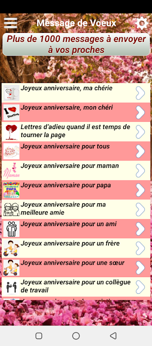 Messages d'amour Screenshot 2