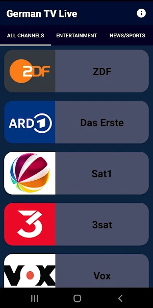 German TV Live Screenshot 0
