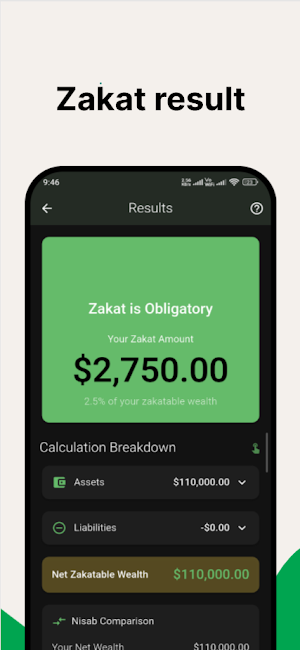 Simple Zakat Calculator Screenshot 3