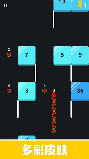 Caterpillar vs Block-Strategy Popular .IO Games Screenshot 2