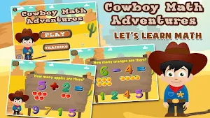 Cowboy Preschool Math Games Screenshot 0