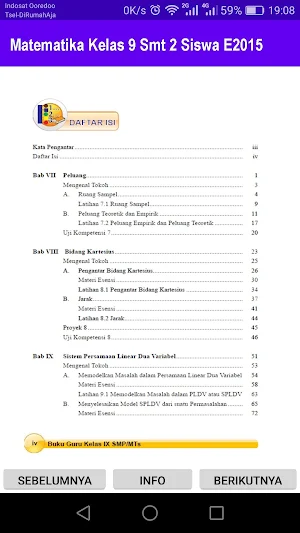 Matematika Kelas 9 Semester 2 Siswa E2015 Screenshot 2
