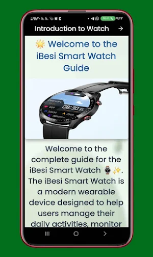 iBesi Smart Watch Guide Screenshot 2