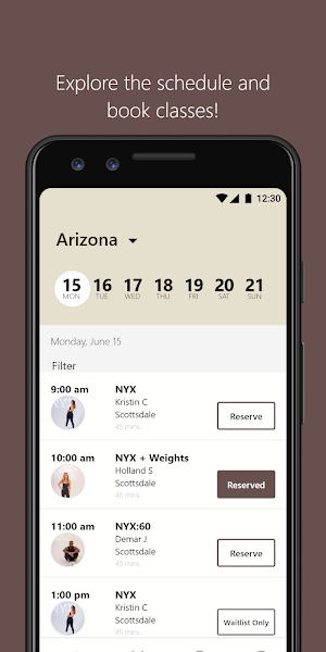 NYX Cycle + Fitness Screenshot 2
