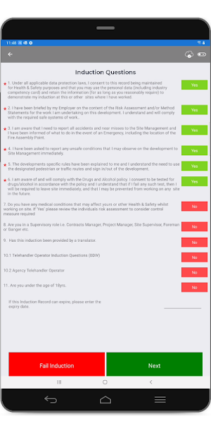 Induction Manager Screenshot 1