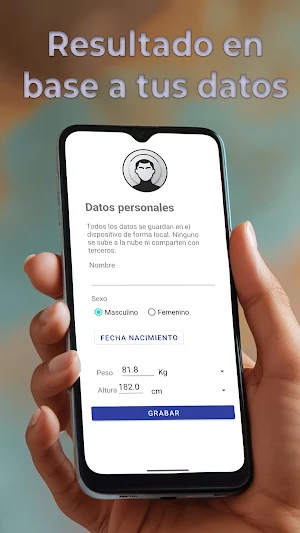 IMC Calculadora peso ideal Screenshot 2