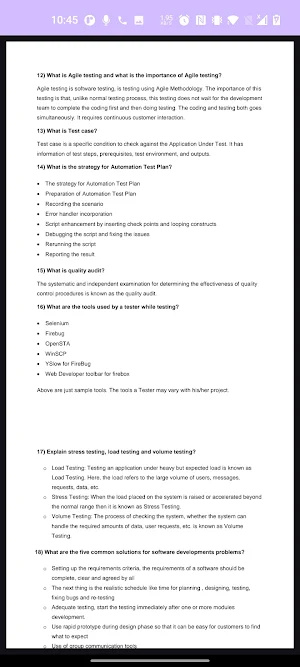 Interview Questions & Answers Screenshot 1