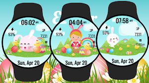 Happy Easter Watch Face 2 Screenshot 3