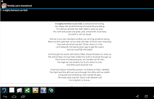Worship Lyrics International Screenshot 3