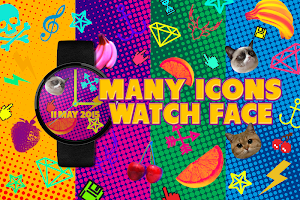 Many Icons - Watch Face Screenshot 0