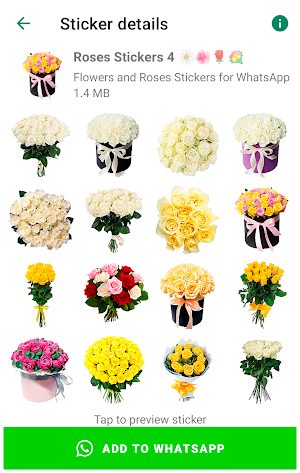 Roses Stickers for WhatsApp Screenshot 3