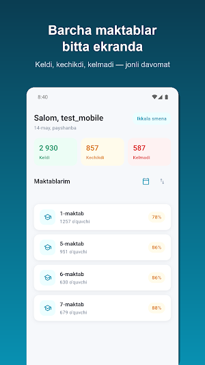 Inspektor — maktab davomati Screenshot 0