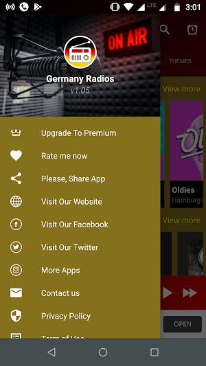 German Radio Stations App – DAB Germany Radio Screenshot 1