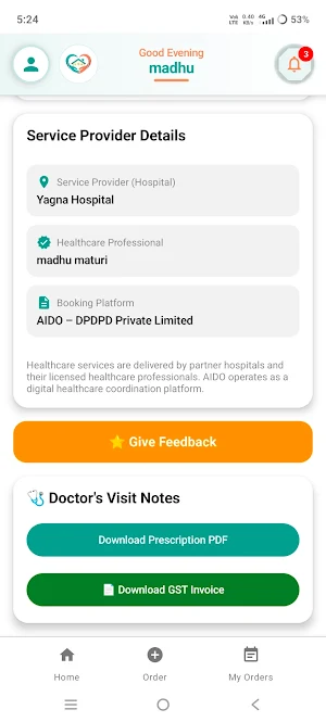 AIDO Patient Screenshot 2