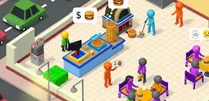 Idle Pizza & Burger Shop Screenshot 0