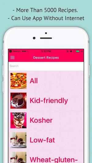 Dessert Recipes - Offline Recipes For Desserts Screenshot 0