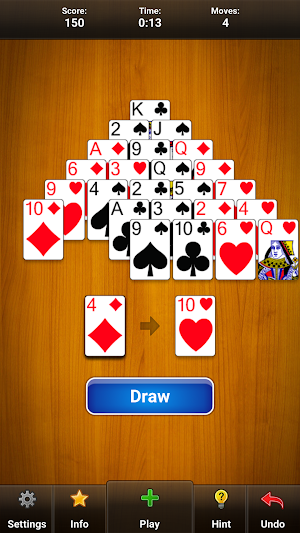 Pyramid Solitaire Screenshot 2