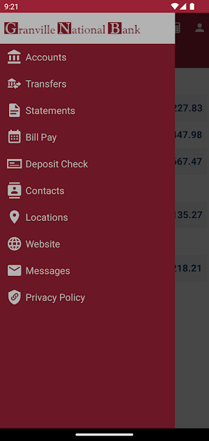 Granville National Bank Mobile Screenshot 1