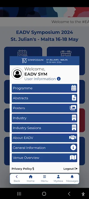 EADV Symposium 2024 Screenshot 1