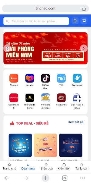 TinChac: Đọc báo kiếm tiền Screenshot 2