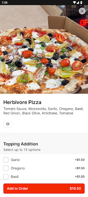 Pie95 Pizza Screenshot 2