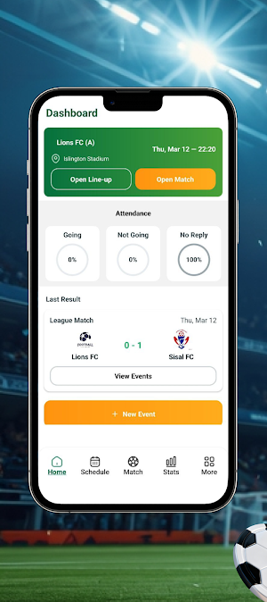 1x Football Dashboad Screenshot 1
