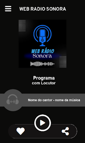 Web Rádio sonora Screenshot 0