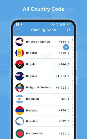 Country Code Number - International Dialing Code Screenshot 2