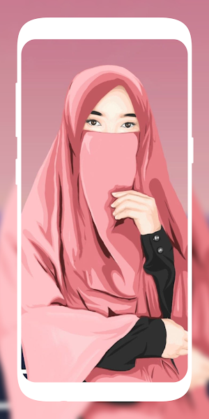 Cute Hijab Girls Wallpaper Screenshot 2