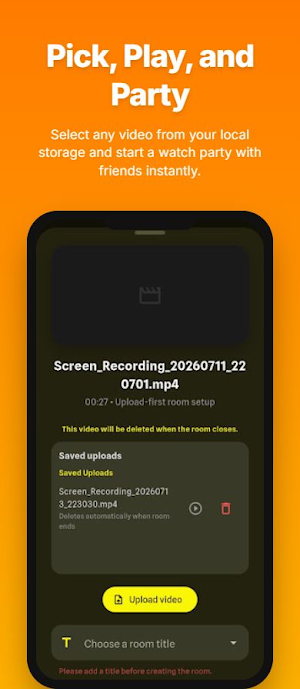 Wecinema: Watch Party Screenshot 0