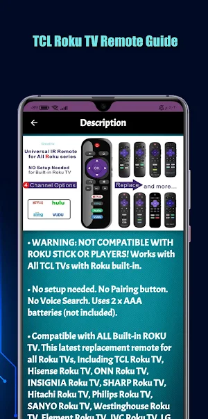 TCL Roku TV Remote Guide Screenshot 2