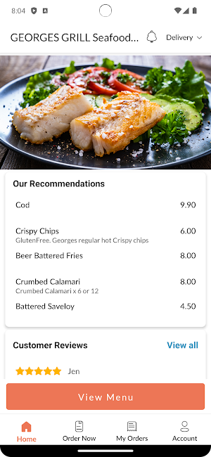 GEORGES GRILL Seafood &Burgers Screenshot 1