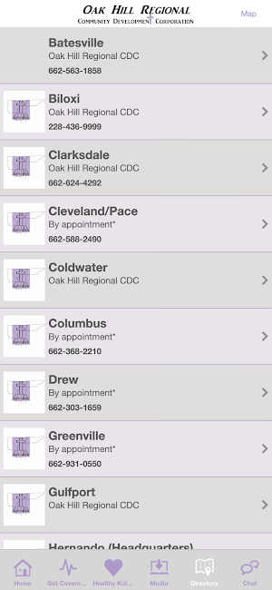 Oak Hill Regional CDC Screenshot 3