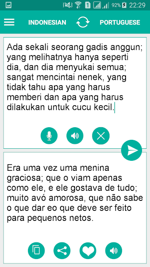 Indonesian Portuguese Translator Screenshot 1